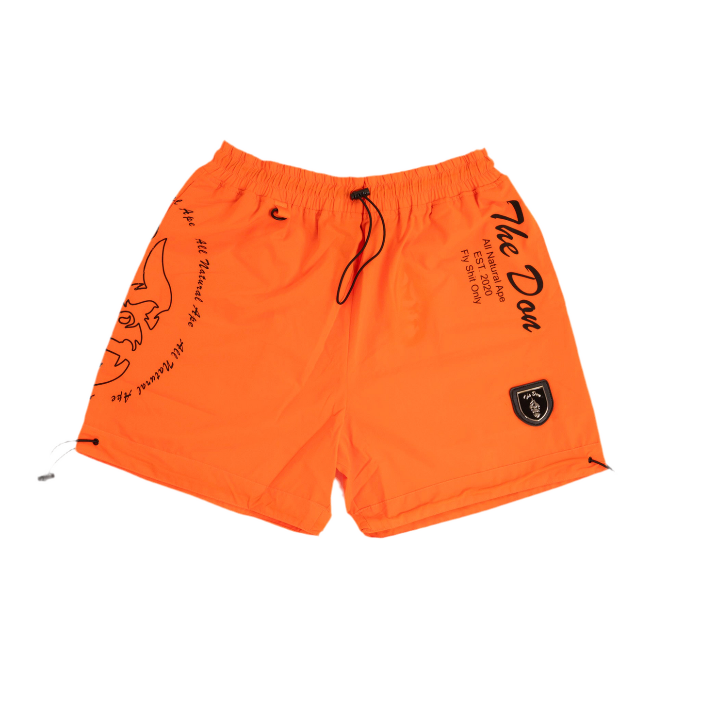 All Natural Ape The Don Volt Shorts Fluorescent Orange