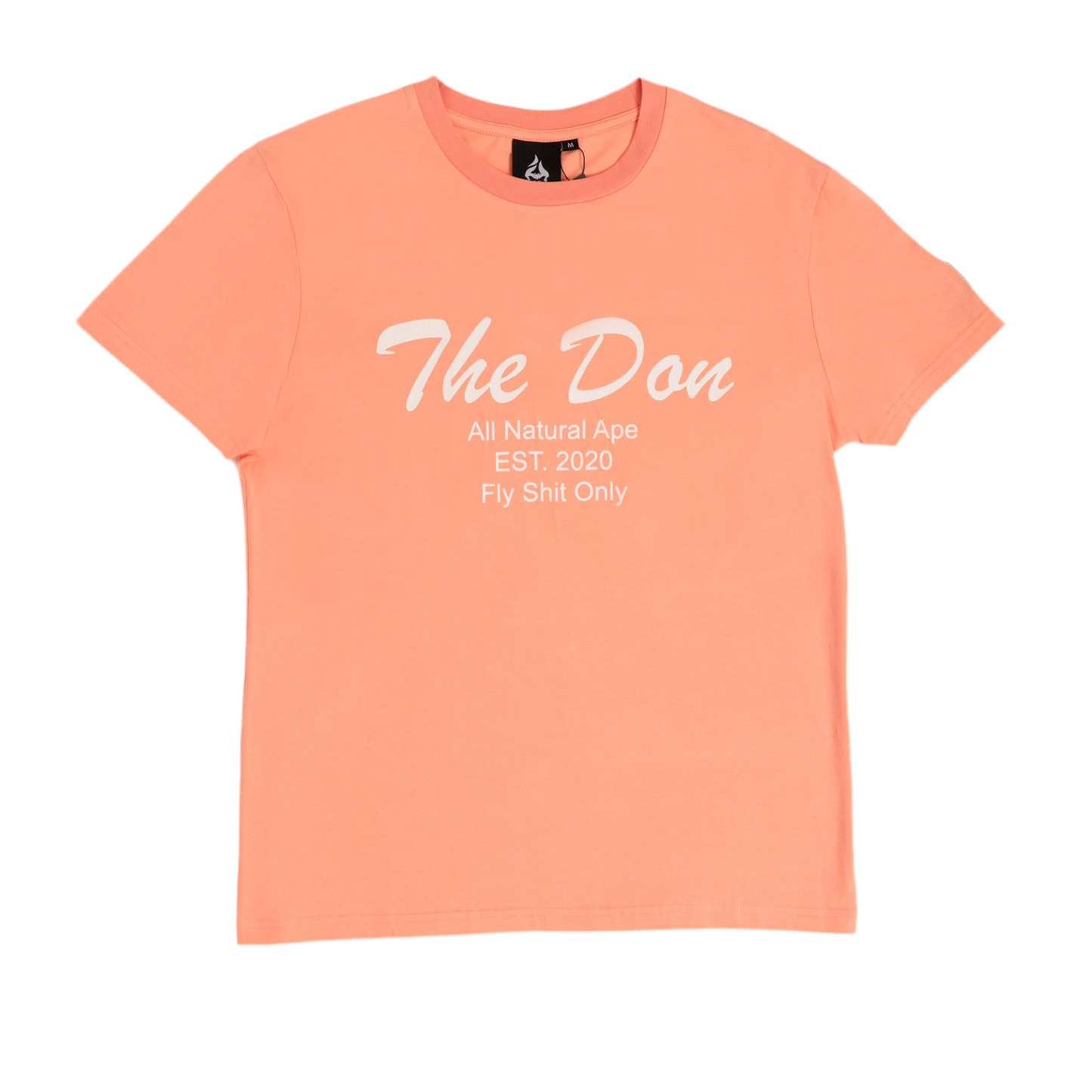 All Natural Ape The Don Tee Shirt Salmon/ White