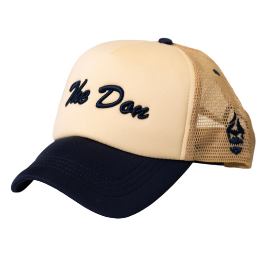 All Natural Ape The Don Trucker Hat Nude/ Navy Blue