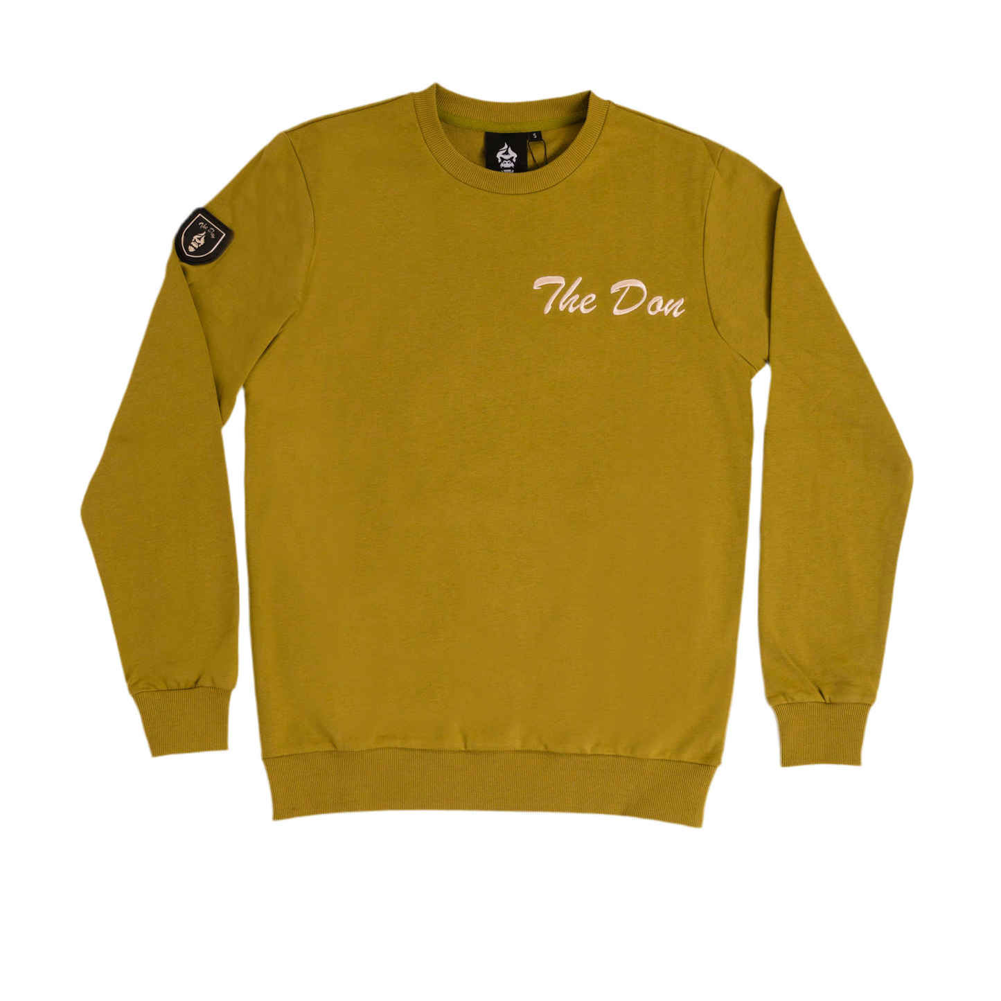 All Natural Ape The Don Crewneck Sweater Olive Green/ Nude