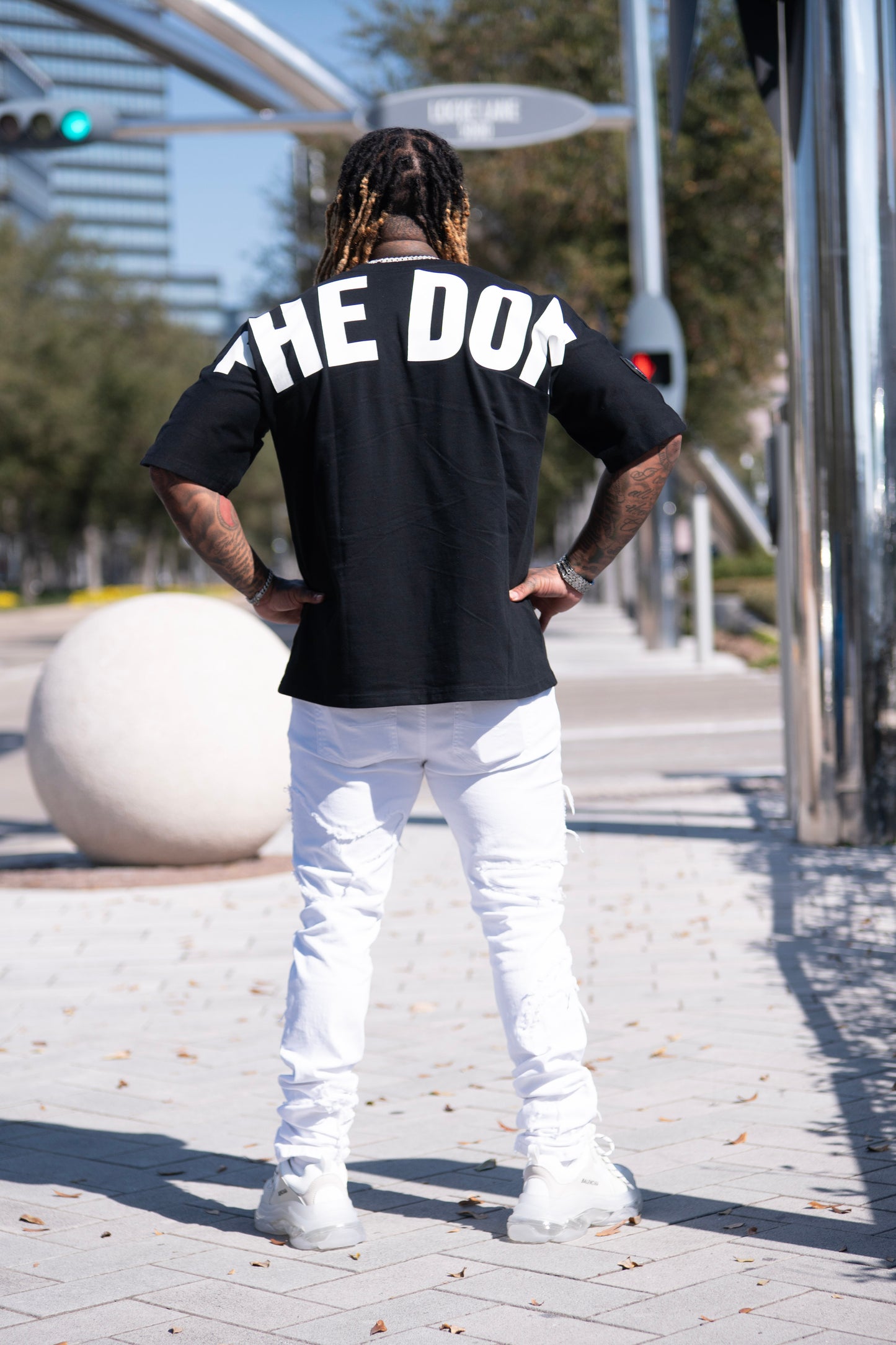 All Natural Ape The Don Oversized Tee- Black/ White