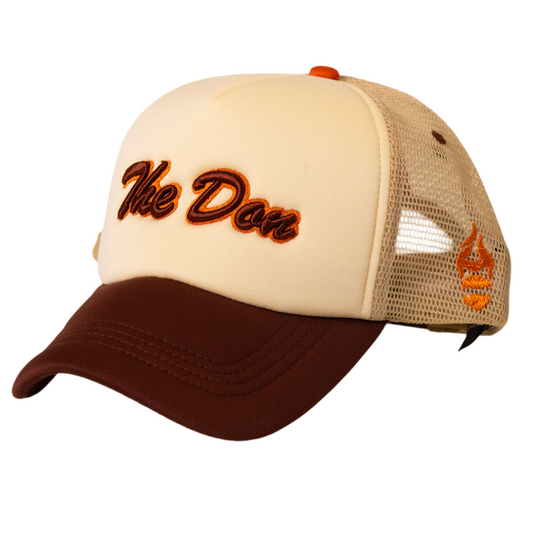 All Natural Ape The Don Trucker Hat Nude/ Brown/ Burnt Orange