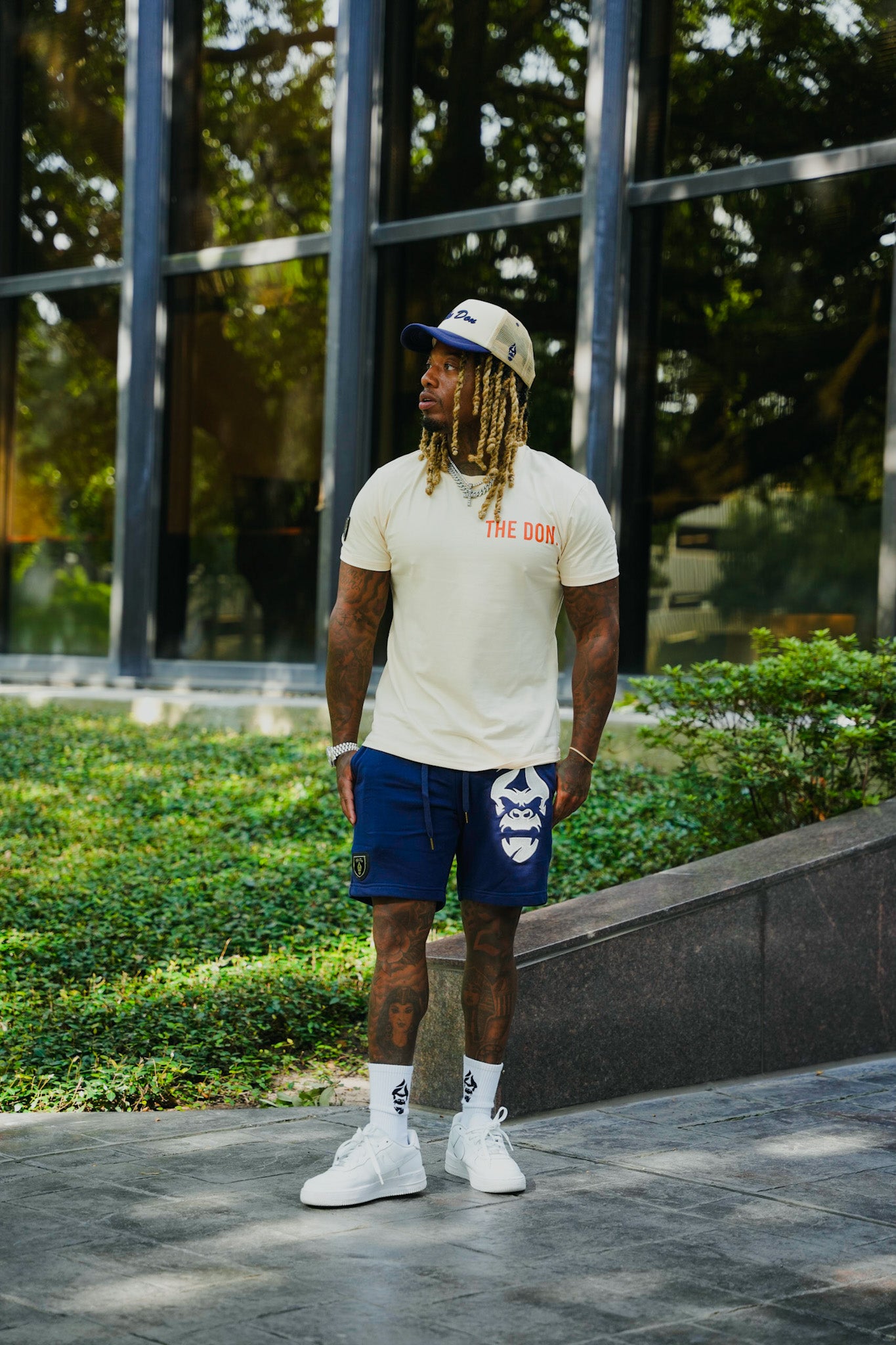 All Natural Ape The Don Tee- Nude/ Burnt Orange