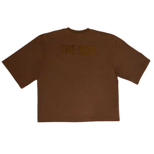 All Natural Ape The Don Oversized Drop Shoulder Tee- Brown