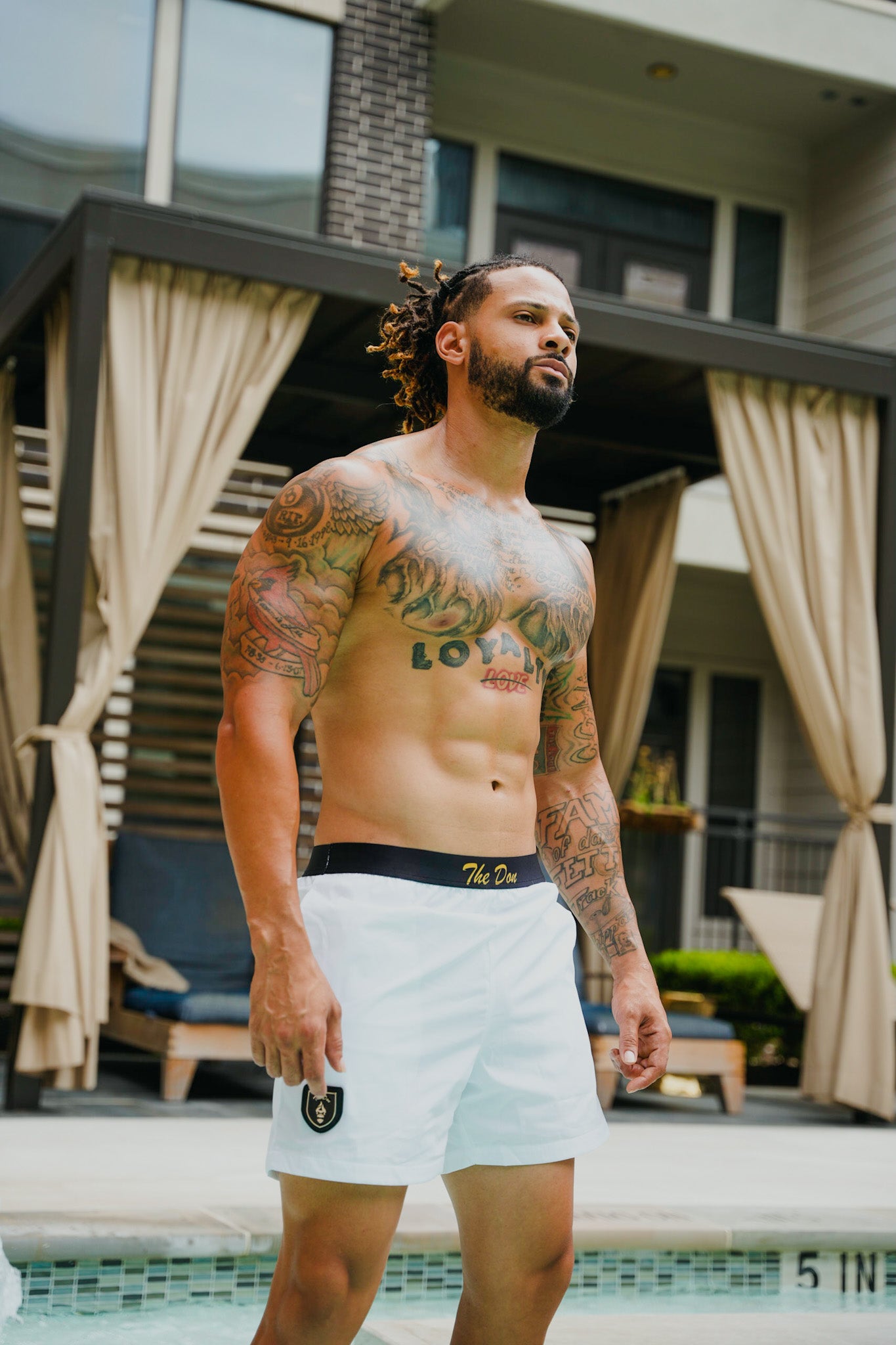All Natural Ape The Don Swim Shorts White