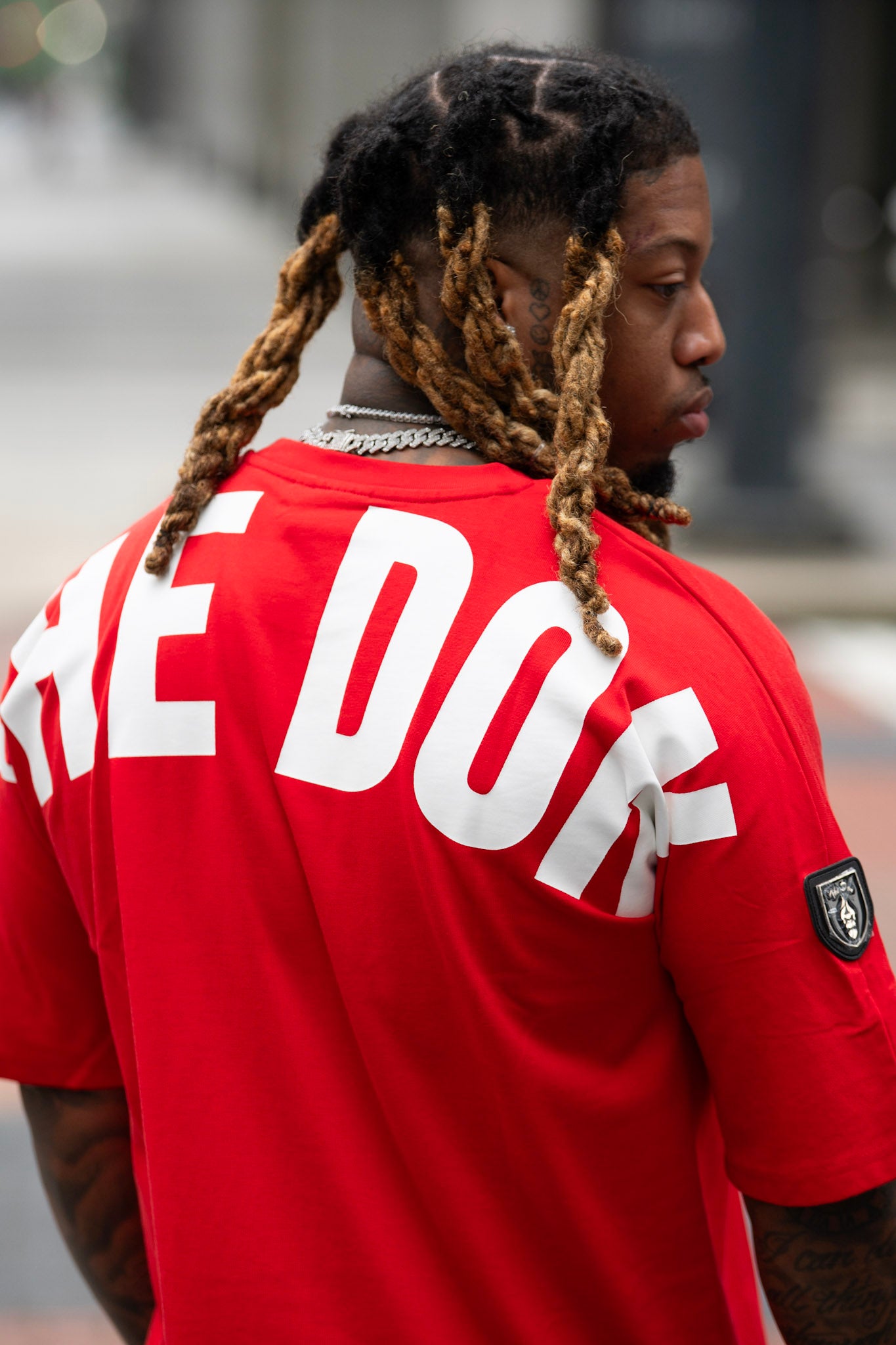 All Natural Ape The Don Oversized Tee Satin Red