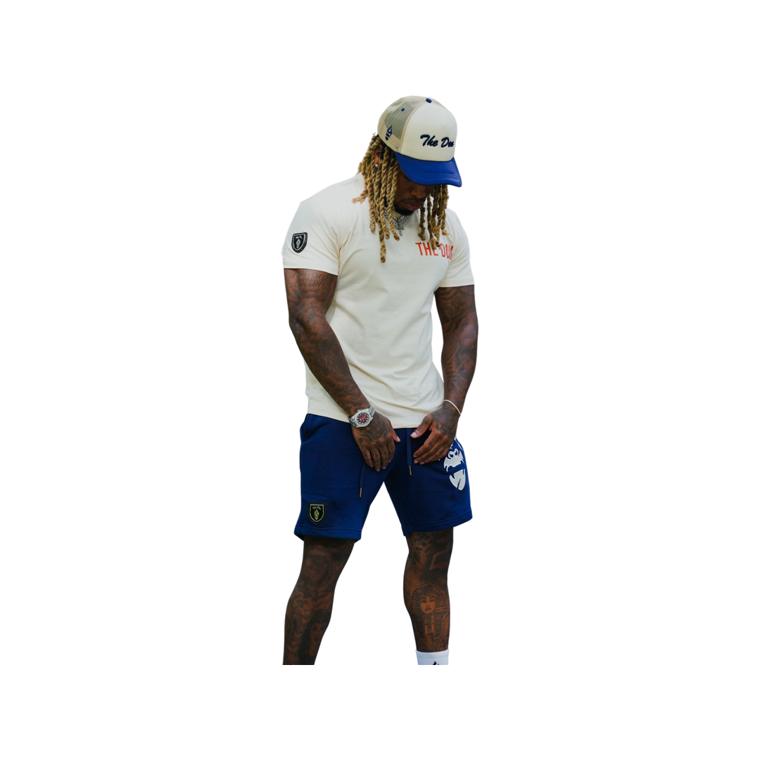 All Natural Ape The Don Trucker Hat Nude/ Navy Blue