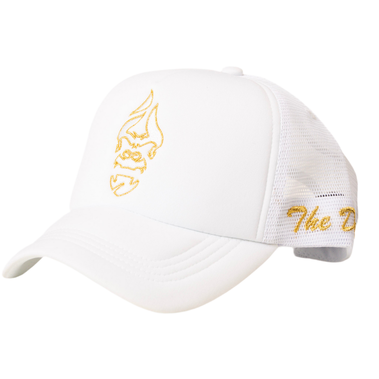All Natural Ape The Don Trucker Hat White/ Gold