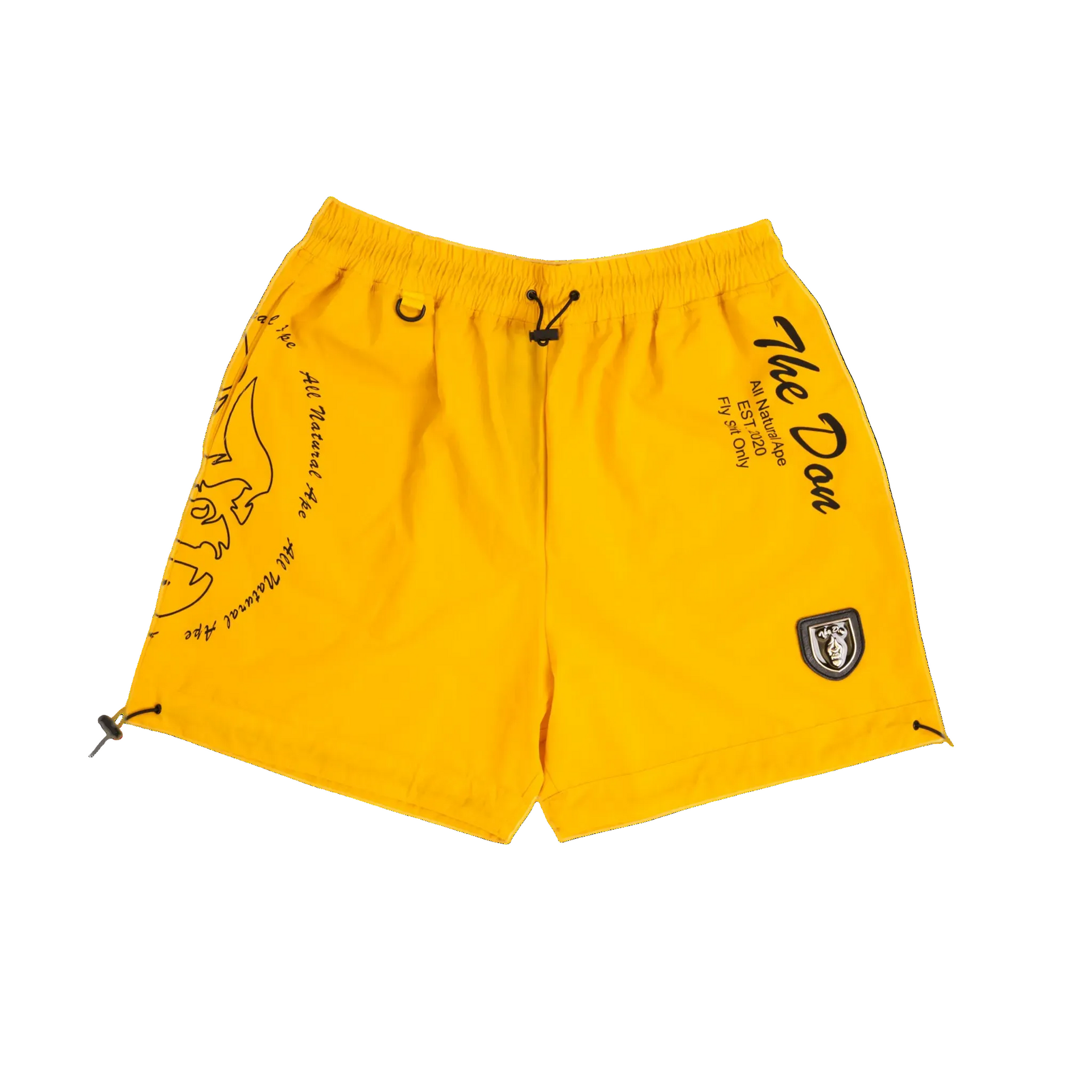 All Natural Ape The Don Sol Shorts Mustard Yellow