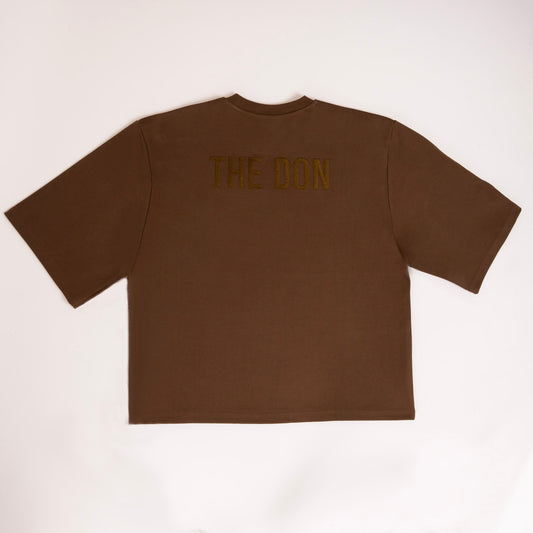 All Natural Ape The Don Oversized Drop Shoulder Tee- Brown