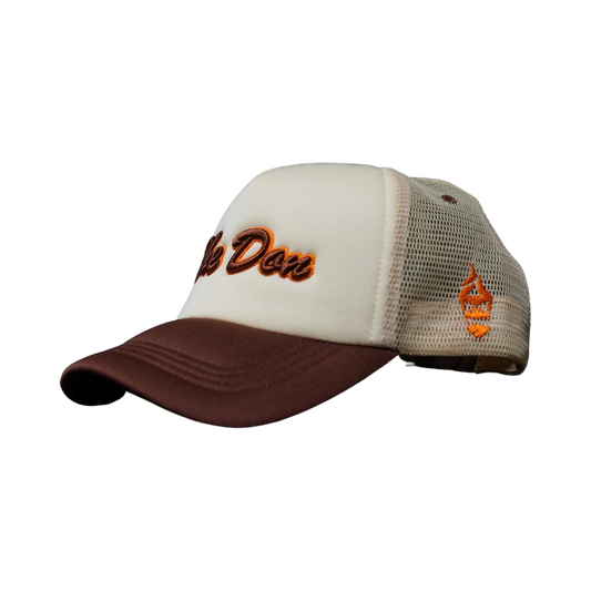 The Don Trucker Hat- Nude/ Brown/ Burnt Orange