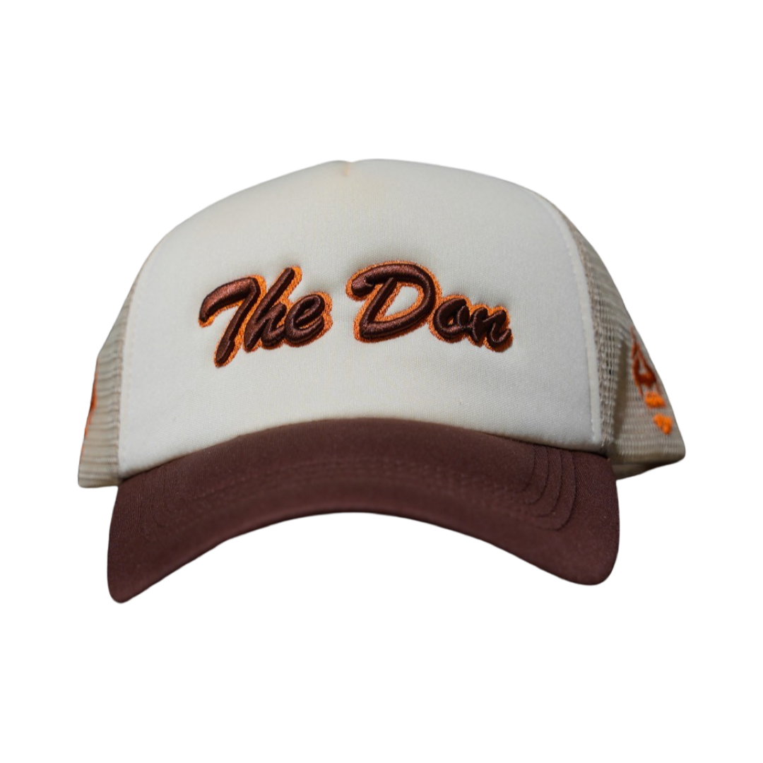 All Natural Ape The Don Trucker Hat Nude/ Brown/ Burnt Orange