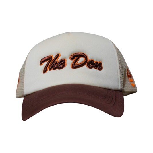 The Don Trucker Hat- Nude/ Brown/ Burnt Orange