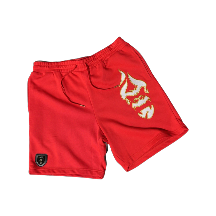 Satin Red Championship Shorts