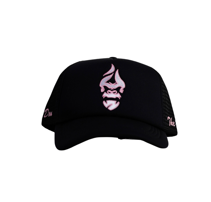 Black/ White/ Pink Trucker Hat