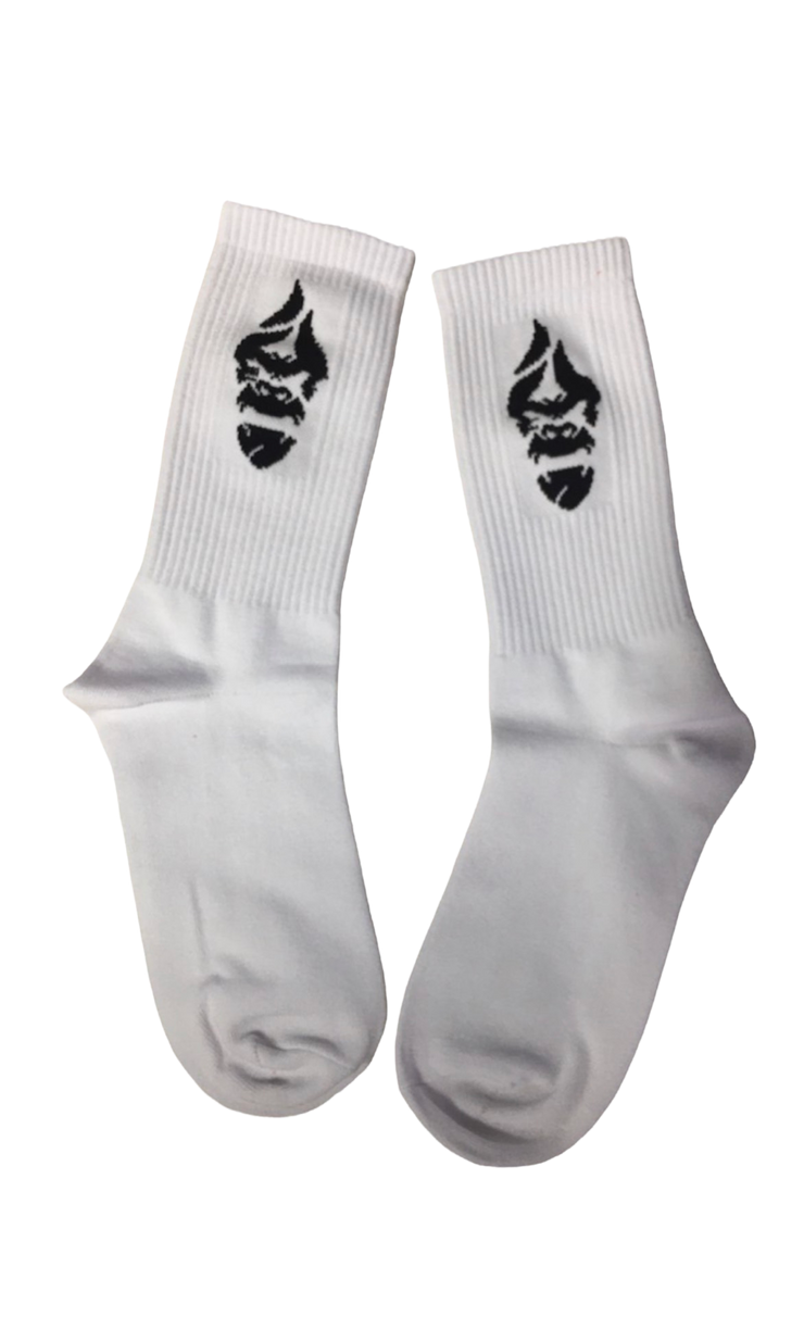 The Don Socks (White/ Black)